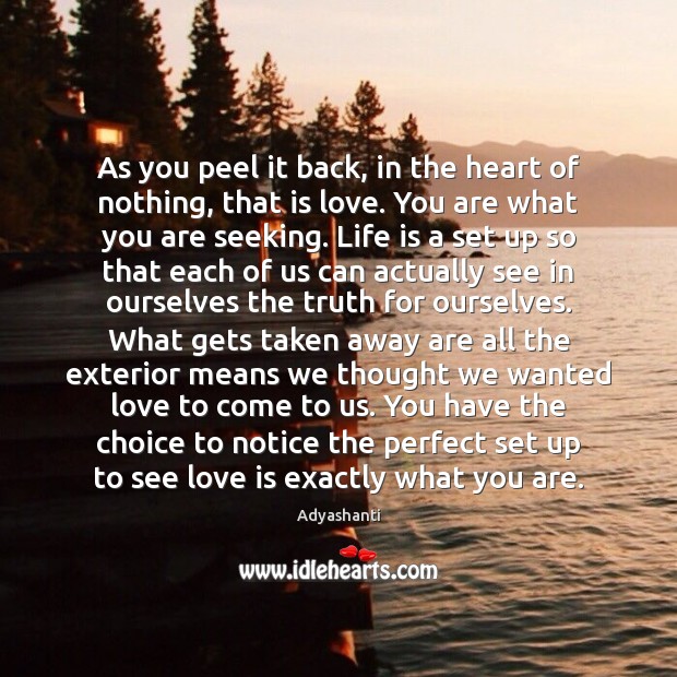 As you peel it back, in the heart of nothing, that is Adyashanti Picture Quote