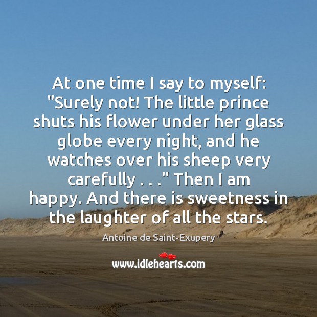 At one time I say to myself: “Surely not! The little prince Image