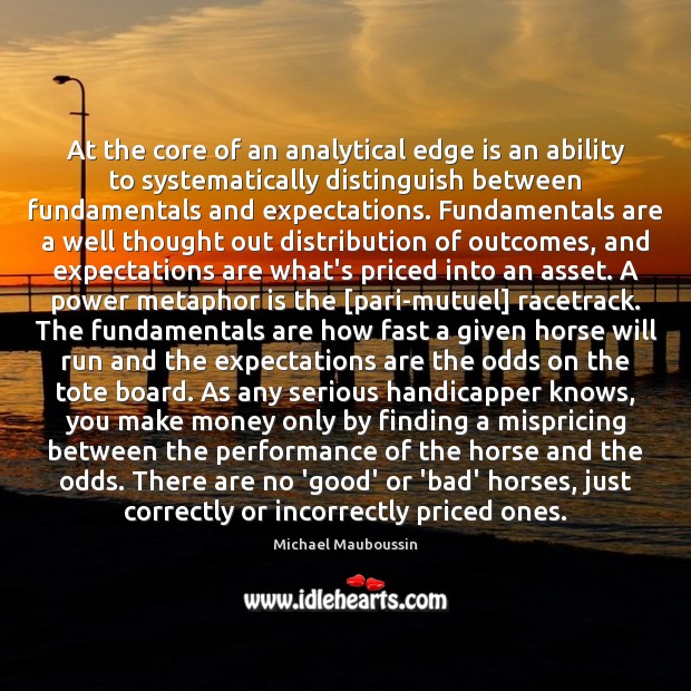 At the core of an analytical edge is an ability to systematically Image