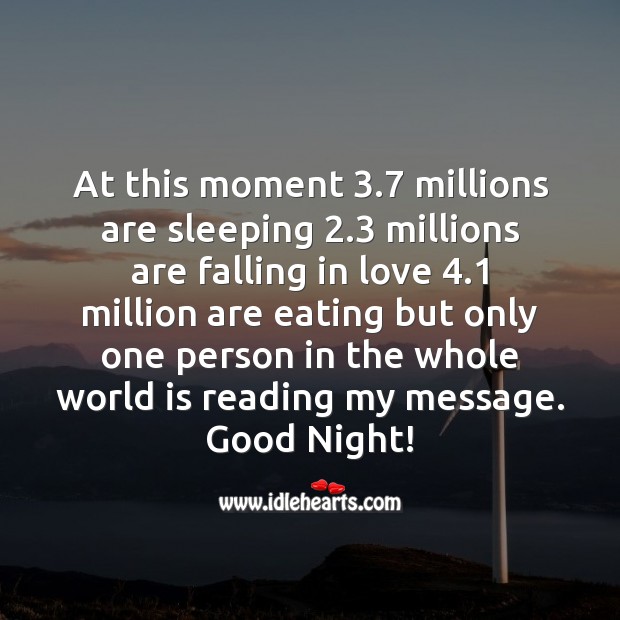 At this moment Good Night Messages Image