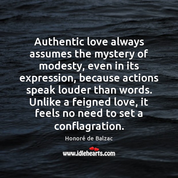 Authentic love always assumes the mystery of modesty, even in its expression, Image