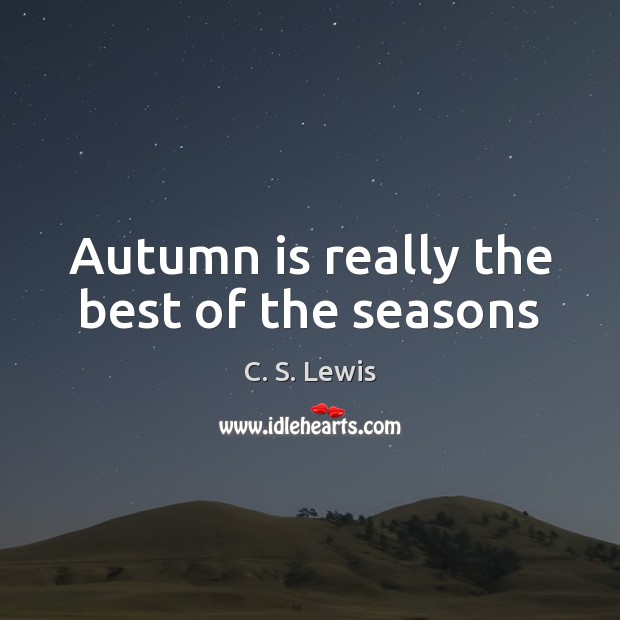 Autumn is really the best of the seasons Image
