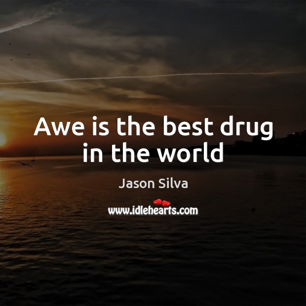 Awe is the best drug in the world Image
