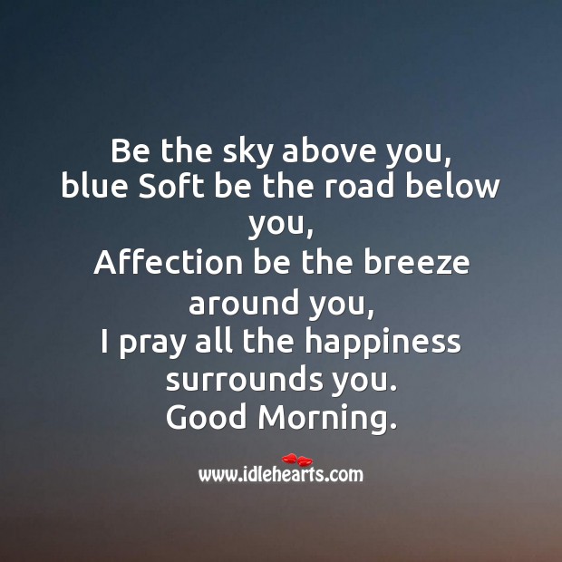 Be the sky above you Good Morning Messages Image