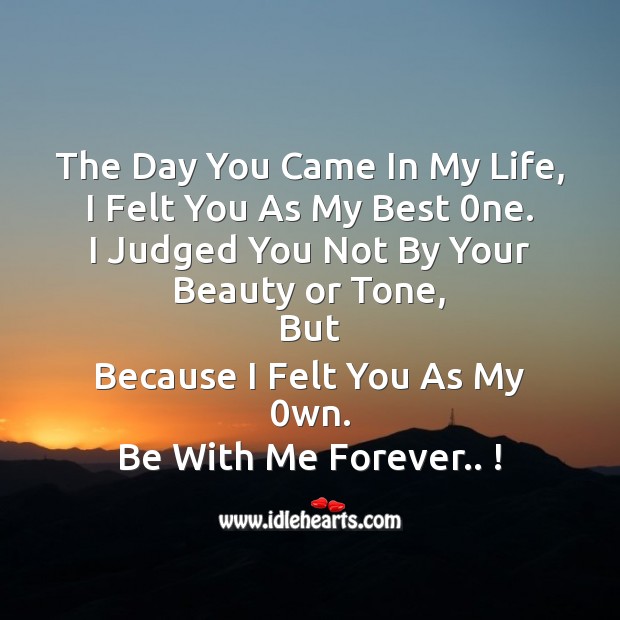 Be with me forever.. ! Valentine’s Day Messages Image