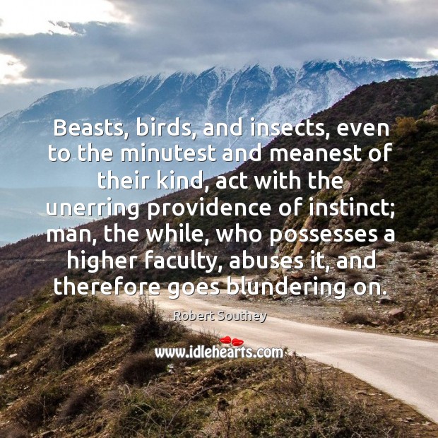 Beasts, birds, and insects, even to the minutest and meanest of their Image