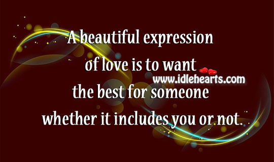 A beautiful expression of love Image