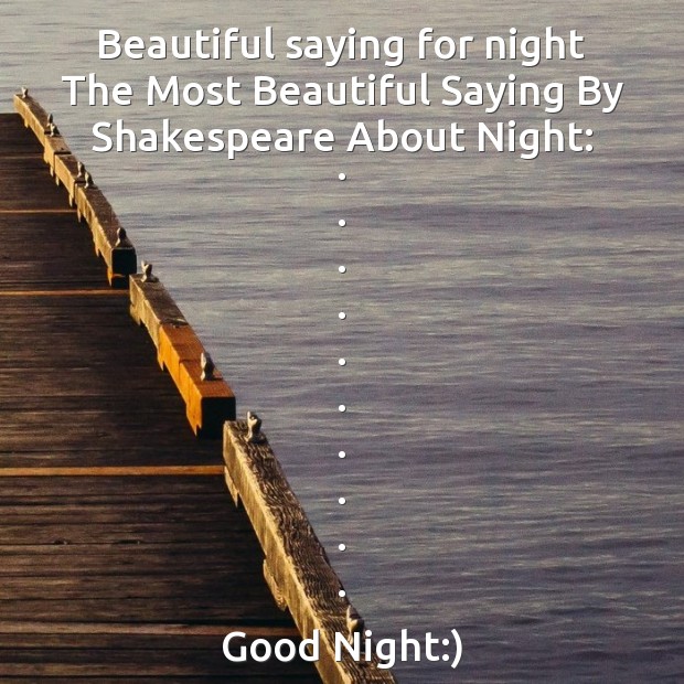 Beautiful saying for night Good Night Quotes Image