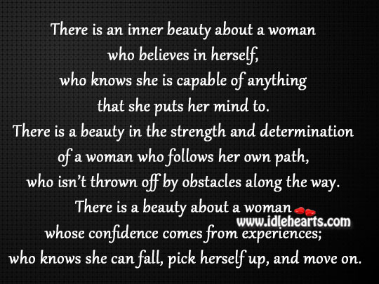 There is a beauty in the strength Determination Quotes Image
