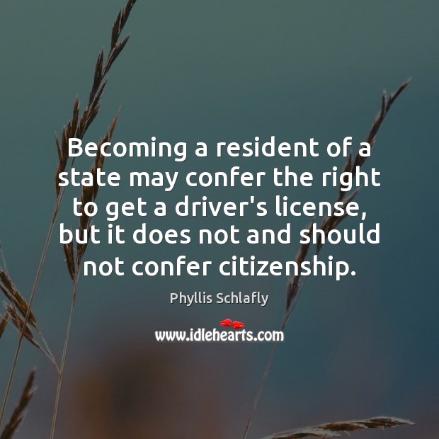 Becoming a resident of a state may confer the right to get Image