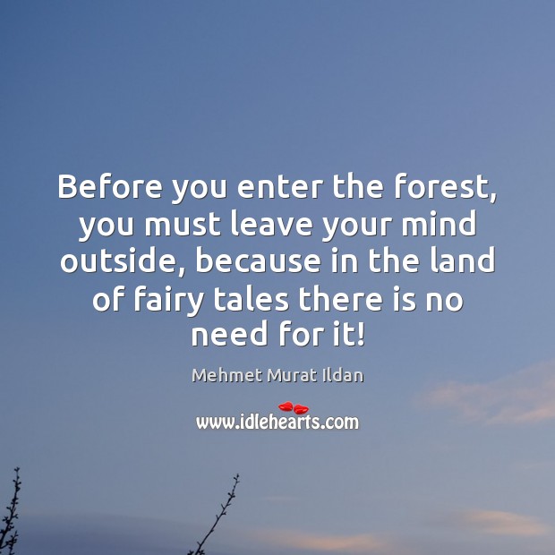 Before you enter the forest, you must leave your mind outside, because Image