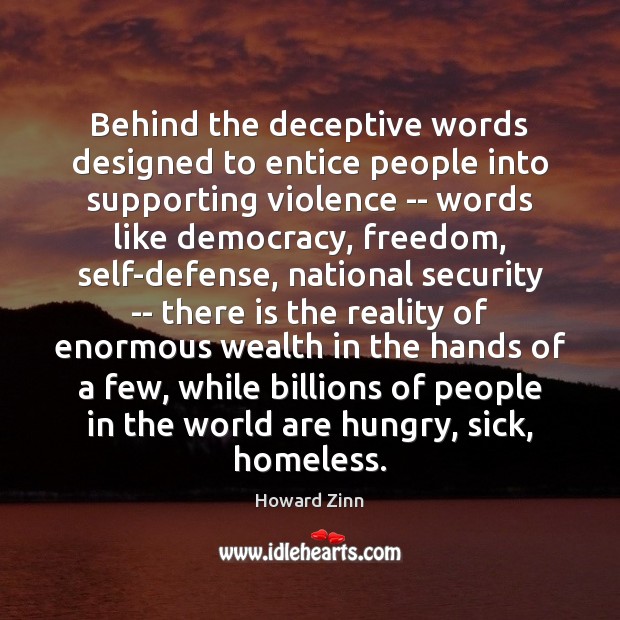 Behind the deceptive words designed to entice people into supporting violence — Image