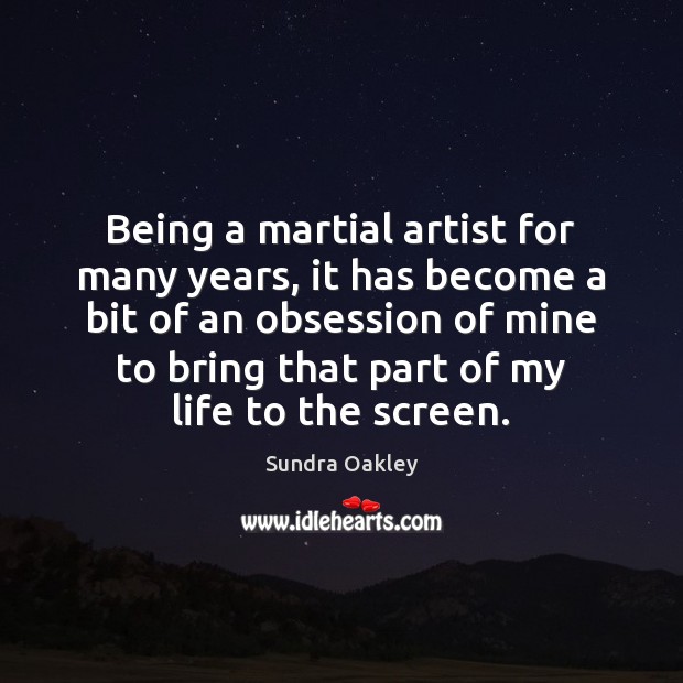 Being a martial artist for many years, it has become a bit Image