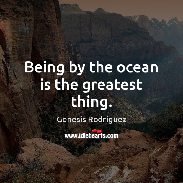 Being by the ocean is the greatest thing. Image