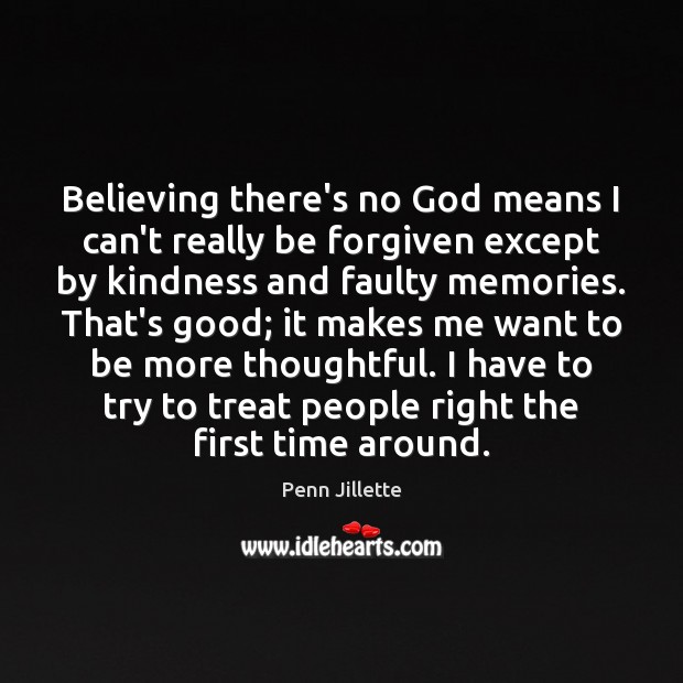 Believing there’s no God means I can’t really be forgiven except by Image