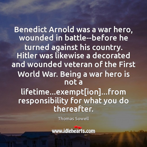 Benedict Arnold was a war hero, wounded in battle–before he turned against Image