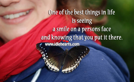 One of the best things in life is smile Image