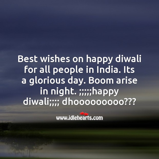 Best wishes on happy diwali Diwali Messages Image