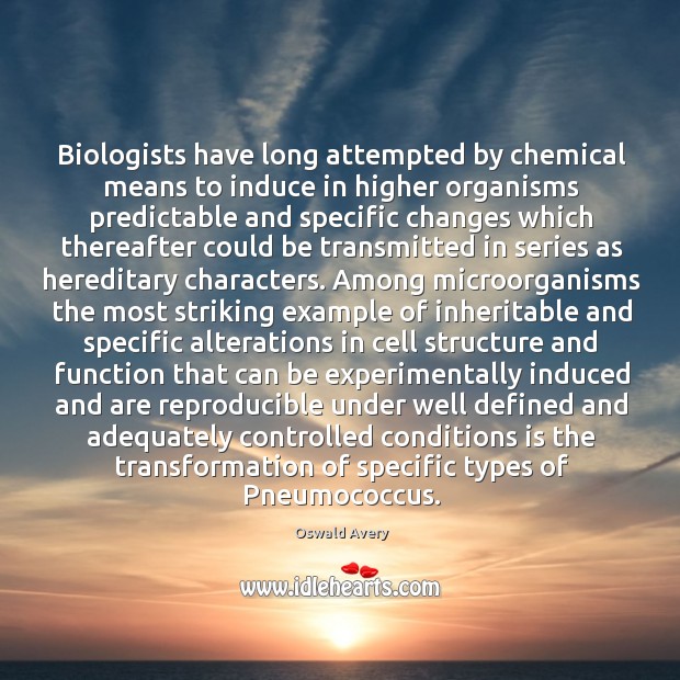Biologists have long attempted by chemical means to induce in higher organisms Image