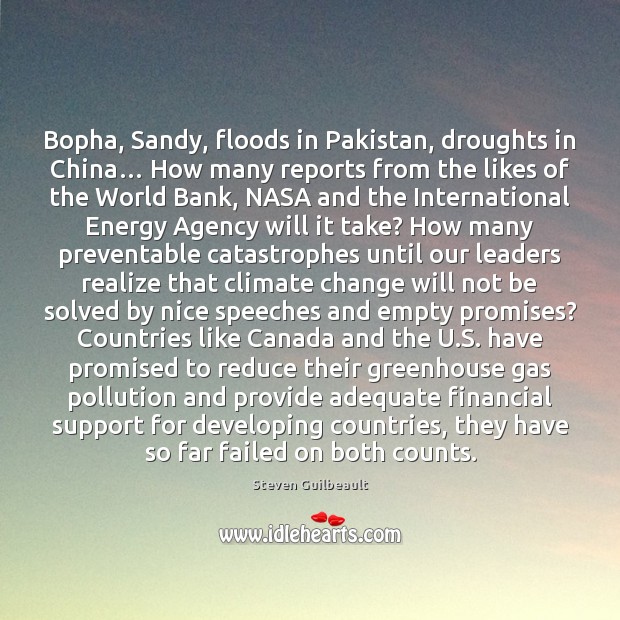Bopha, Sandy, floods in Pakistan, droughts in China… How many reports from Climate Quotes Image