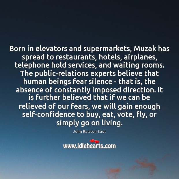 Born in elevators and supermarkets, Muzak has spread to restaurants, hotels, airplanes, Image