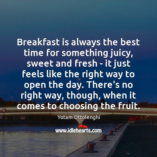 Breakfast is always the best time for something juicy, sweet and fresh Image