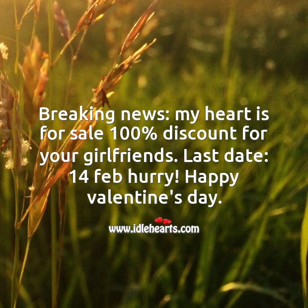 Breaking news Valentine’s Day Messages Image