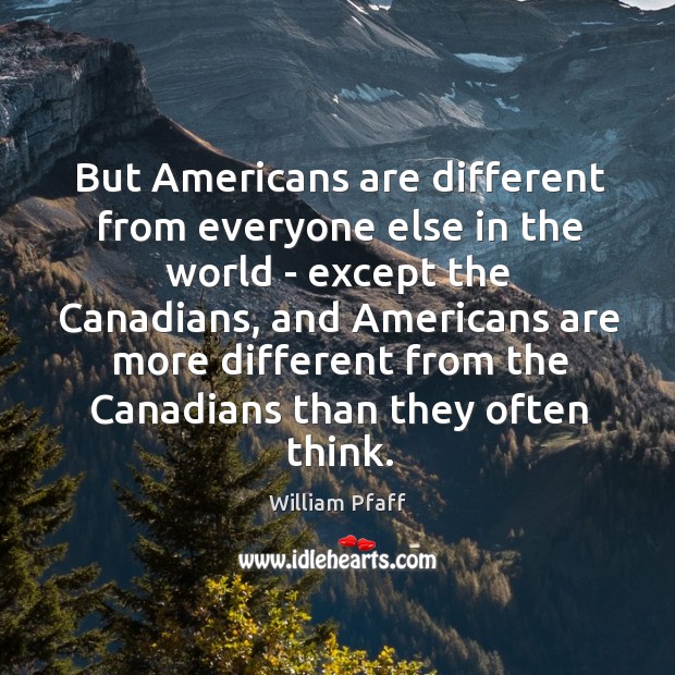 But Americans are different from everyone else in the world – except Image