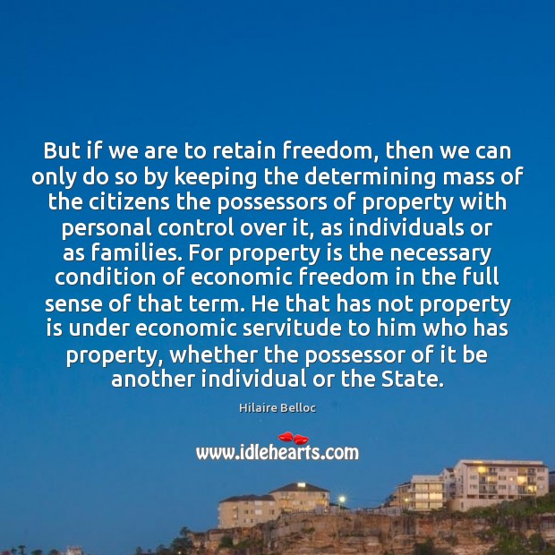But if we are to retain freedom, then we can only do Image