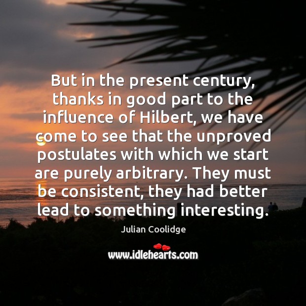 But in the present century, thanks in good part to the influence Image