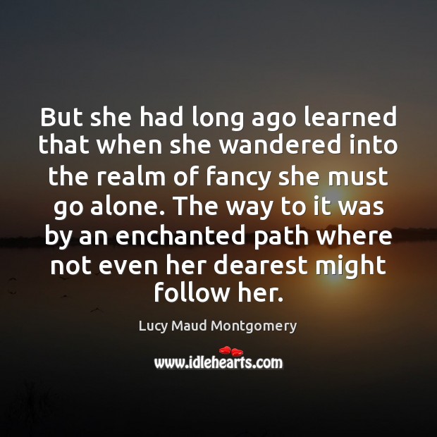 But she had long ago learned that when she wandered into the Image