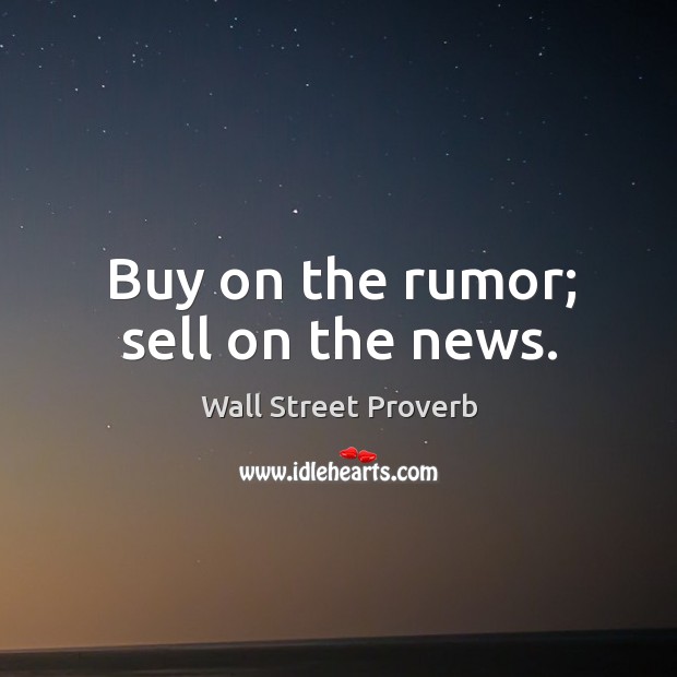 Wall Street Proverbs
