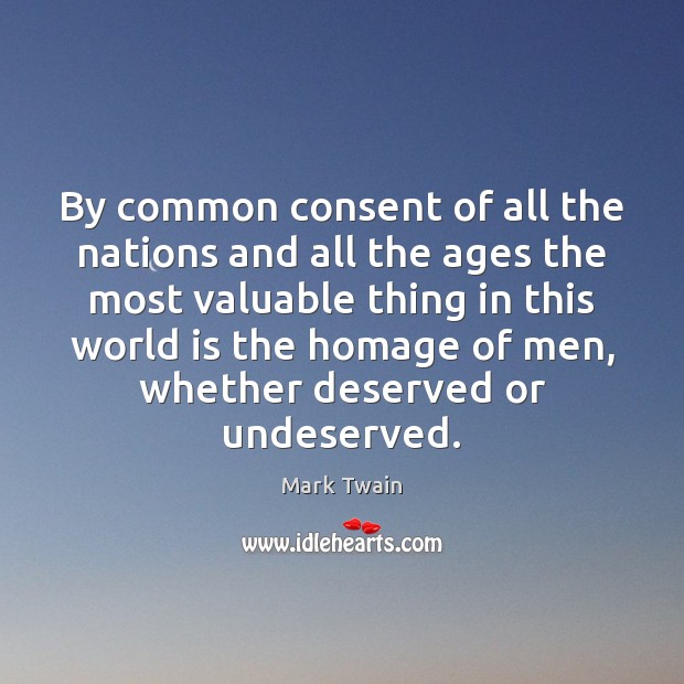 By common consent of all the nations and all the ages the Image