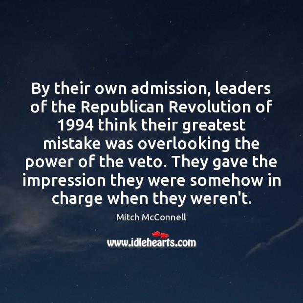 By their own admission, leaders of the Republican Revolution of 1994 think their Image