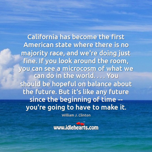 California has become the first American state where there is no majority Image