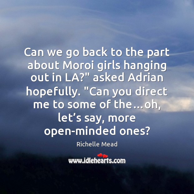 Can we go back to the part about Moroi girls hanging out Image