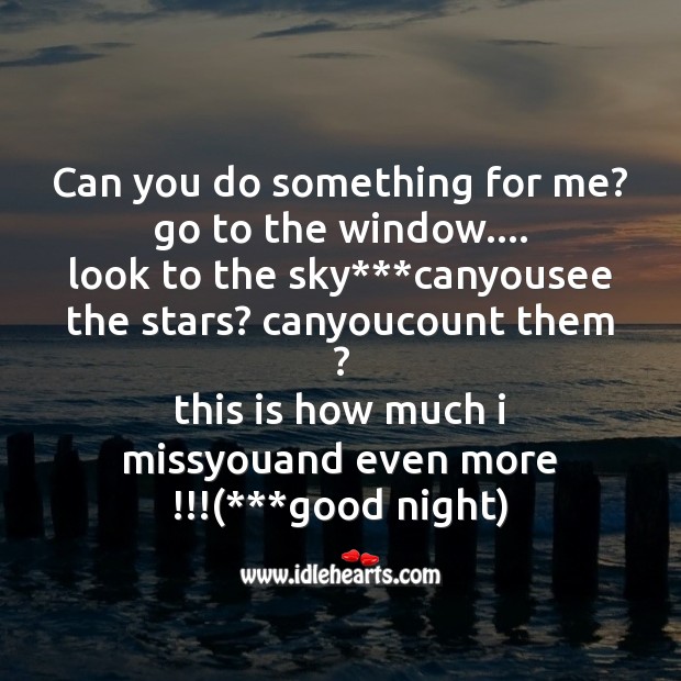 Can you do something for me? Good Night Quotes Image