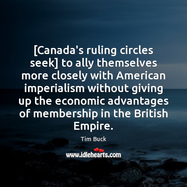[Canada’s ruling circles seek] to ally themselves more closely with American imperialism Image