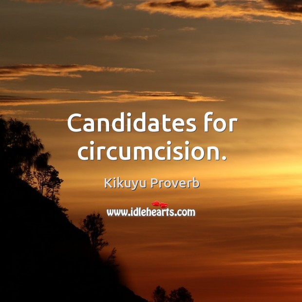 Candidates for circumcision. Kikuyu Proverbs Image