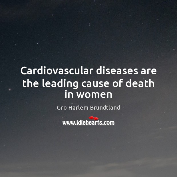 Cardiovascular diseases are the leading cause of death in women Image