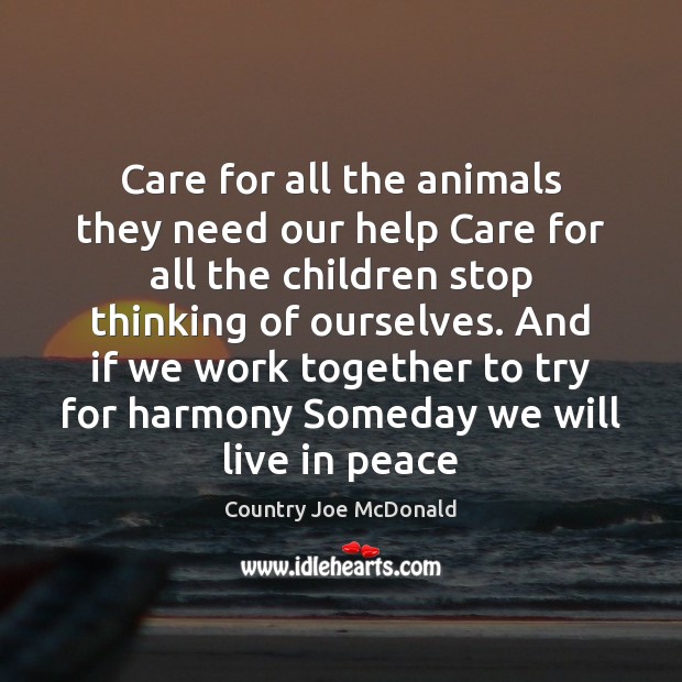 Care for all the animals they need our help Care for all Image