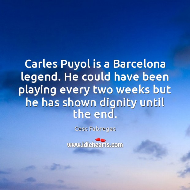Carles Puyol is a Barcelona legend. He could have been playing every Image