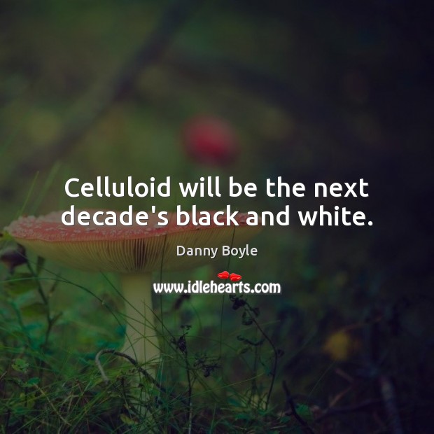 Celluloid will be the next decade’s black and white. Image