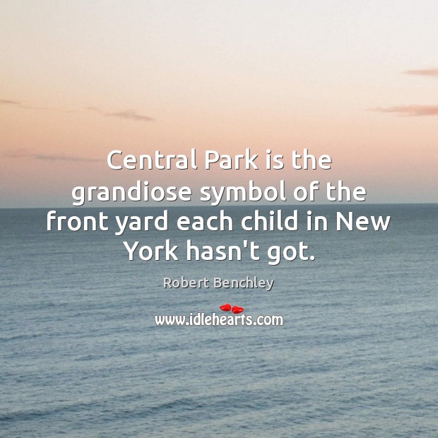 Central Park is the grandiose symbol of the front yard each child in New York hasn’t got. Image