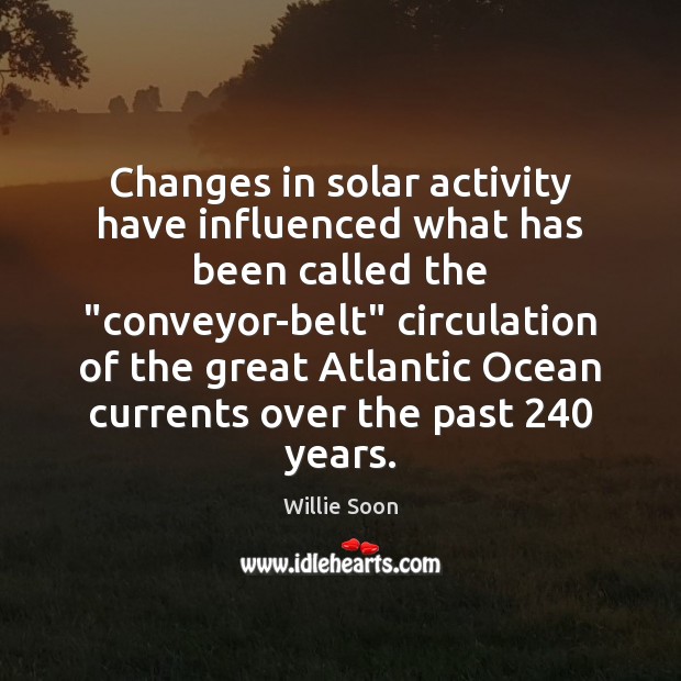 Changes in solar activity have influenced what has been called the “conveyor-belt” Image