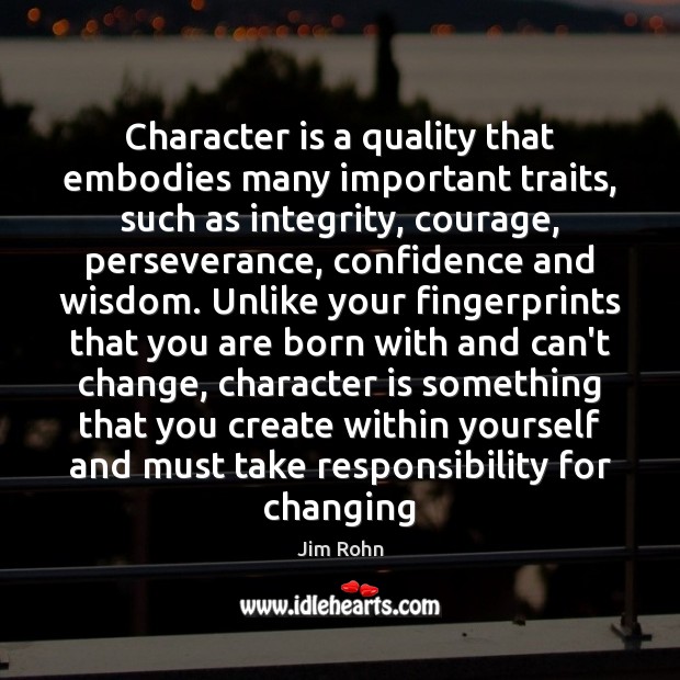 Character is a quality that embodies many important traits, such as integrity, Image