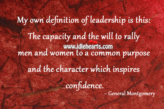 Character inspires confidence. Leadership Quotes Image