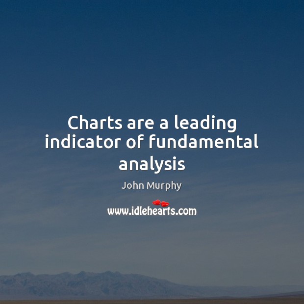 Charts are a leading indicator of fundamental analysis 