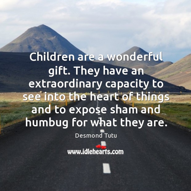 Children are a wonderful gift. Image