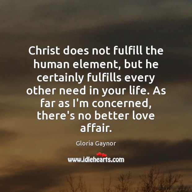 Christ does not fulfill the human element, but he certainly fulfills every Image